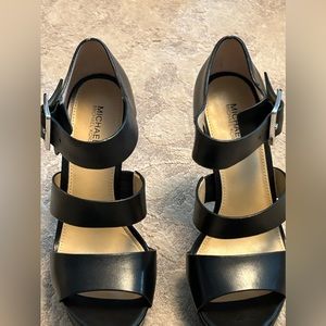 Michael Kors black Strappy pumps. Good condition